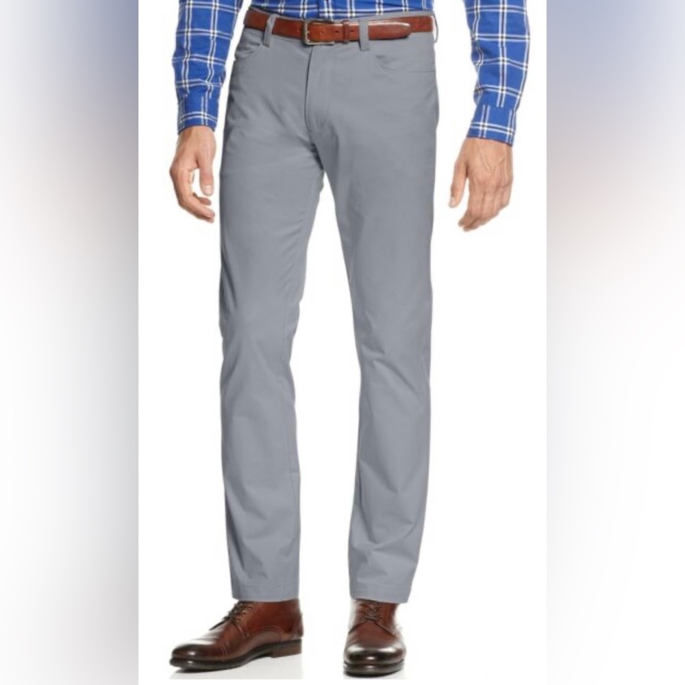 NWT - Calvin Klein Slim Fit Flat Front Pants - Grey
